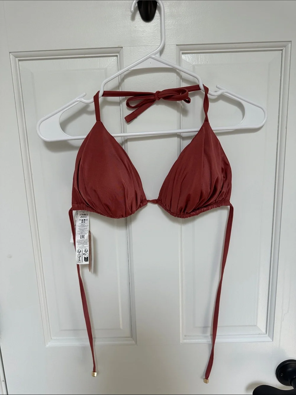Calzedonia Shiny Satin Bikini Set - Rosewood
